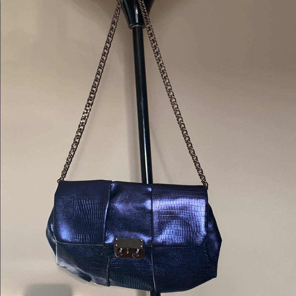 Navy clutch or should bag
